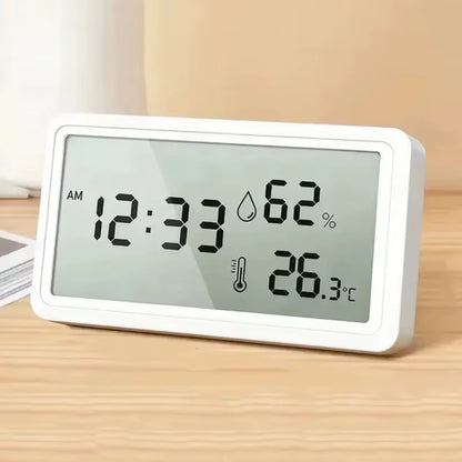 New Electronic Thermometer Hygrometer Weather Station for Home Indoor High Precision with Table Clock Temperature Controller