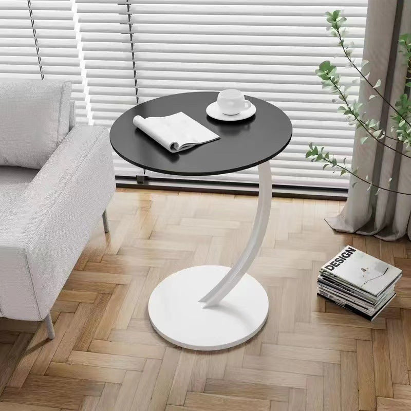 Round Small Coffee Table Living Room Sofa Side Table Bedroom Bedside Table Bedside Table Small Table Movable Coffee Table
