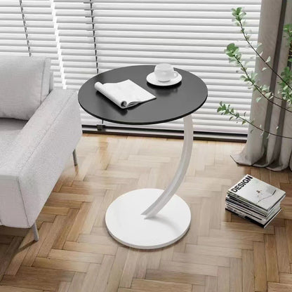 Round Small Coffee Table Living Room Sofa Side Table Bedroom Bedside Table Bedside Table Small Table Movable Coffee Table
