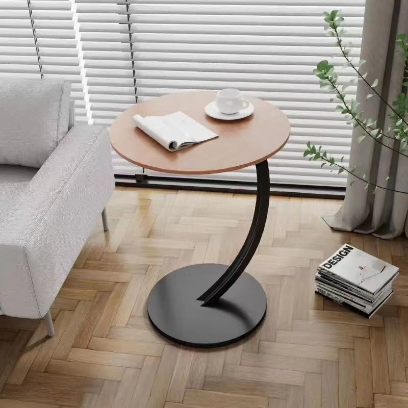 Round Small Coffee Table Living Room Sofa Side Table Bedroom Bedside Table Bedside Table Small Table Movable Coffee Table