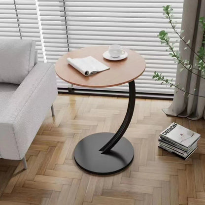 Round Small Coffee Table Living Room Sofa Side Table Bedroom Bedside Table Bedside Table Small Table Movable Coffee Table