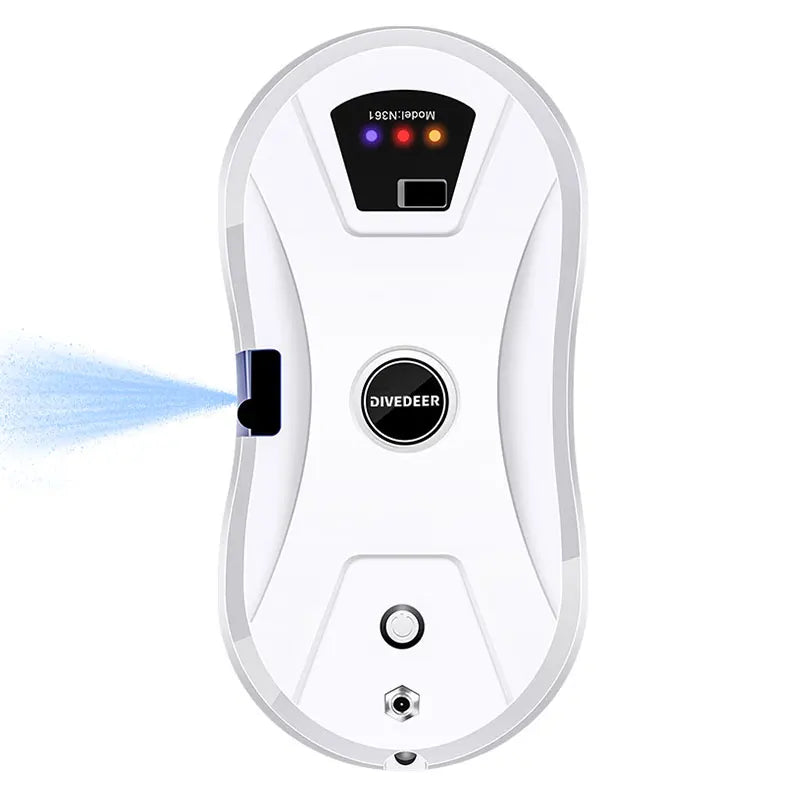 Window Cleaning Robot 5600PA Large Suction Electric Spray Window Cleaning Robot Fall Prevention Remote Cleaner